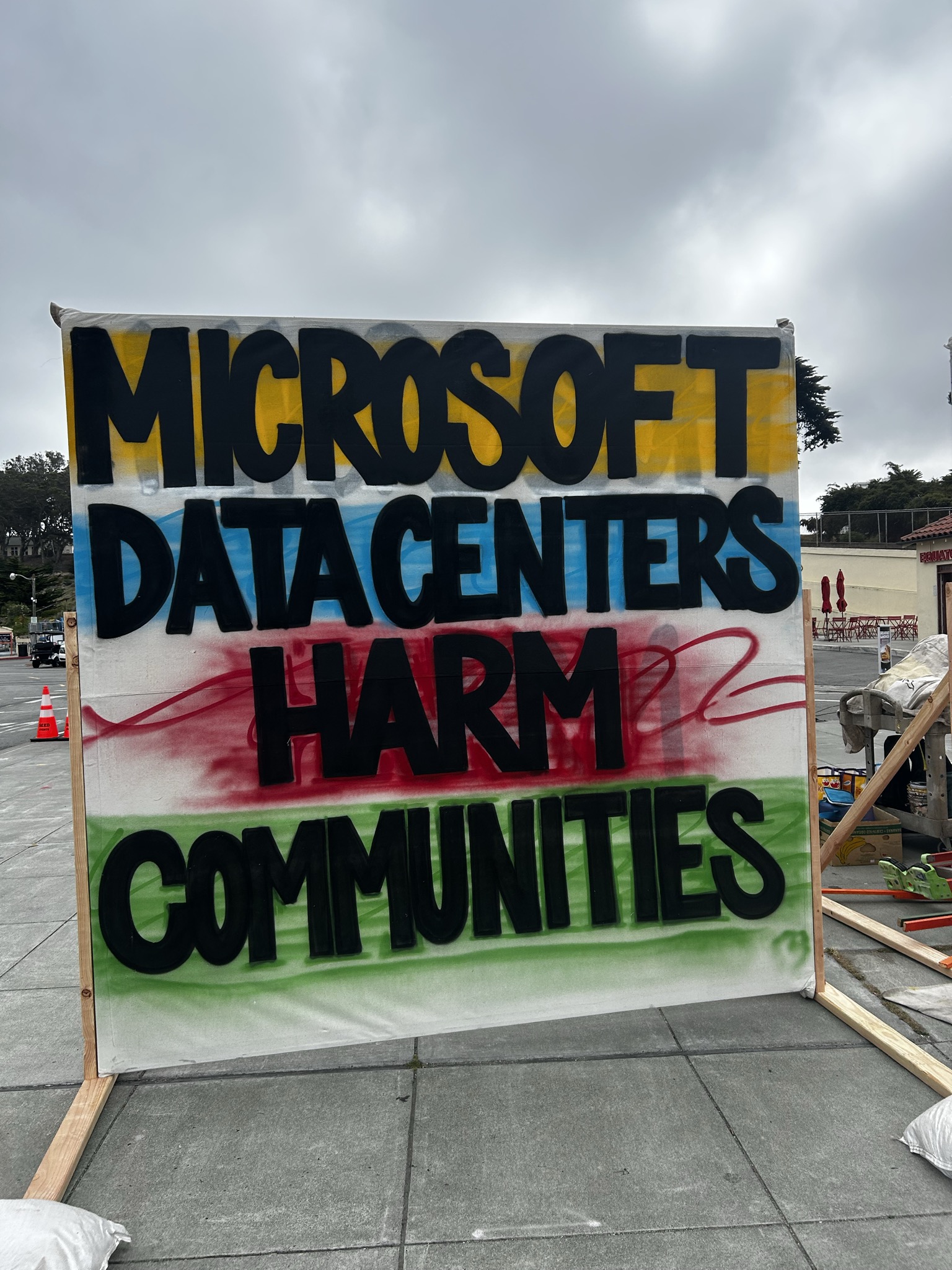 No Tech for Apartheid March